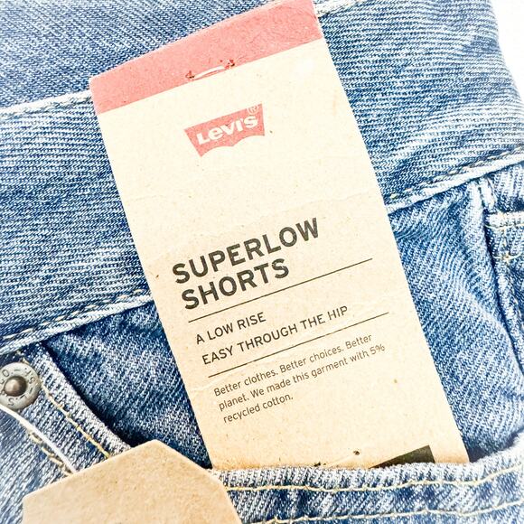 Levi's Blue Jean Shorts for Women - Picture 3 of 5